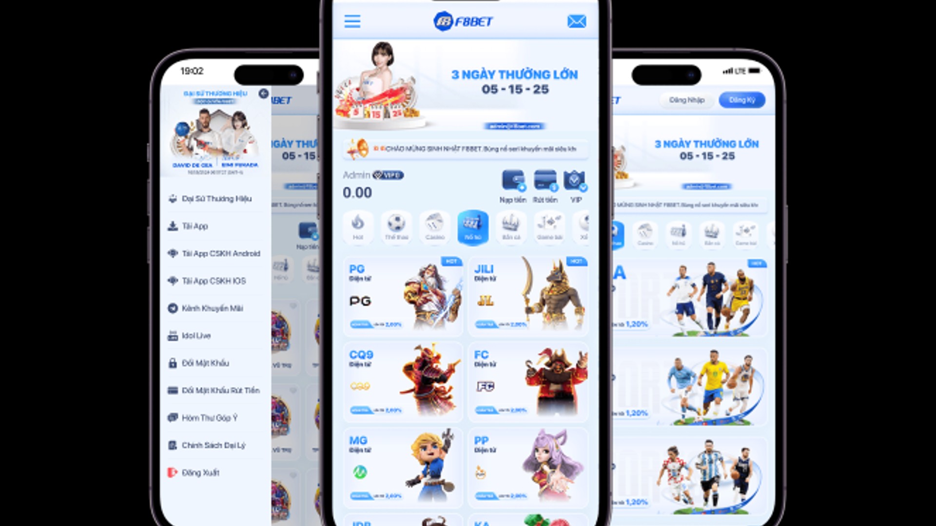 Giao diện ứng dụng 98win Nổ Hũ trên điện thoại