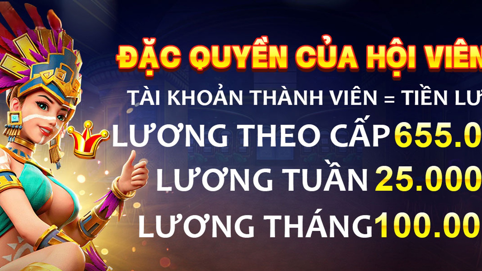Hình ảnh chủ đạo với biểu tượng nổ hũ vàng rực rỡ và các yếu tố casino